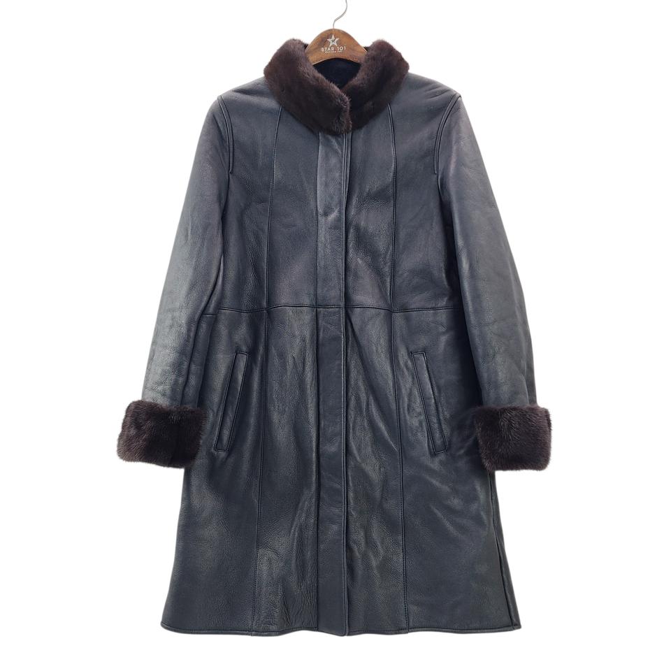 [66] Jindo 진도 램스킨 밍크 무스탕 코트