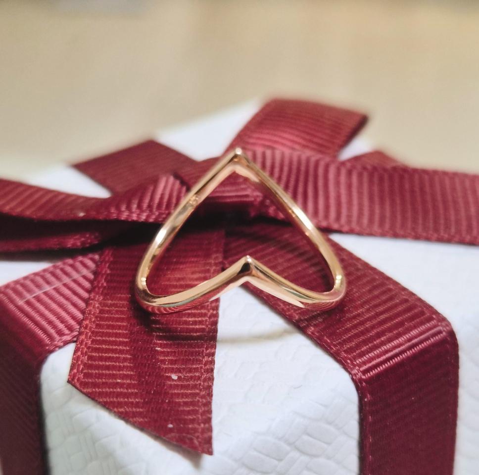 14k로즈하트양면반지(12호)