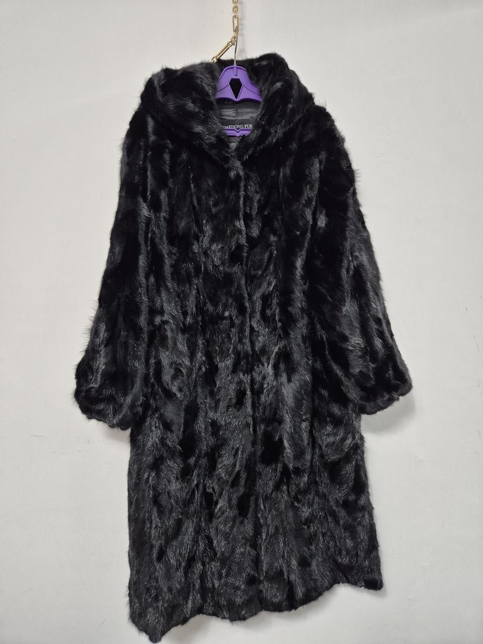 대동 천연밍크후두롱코트(L)