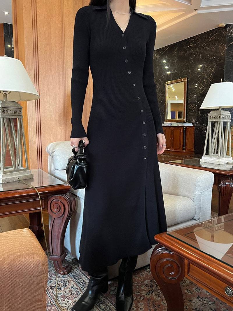 님프 니트 슬림 원피스