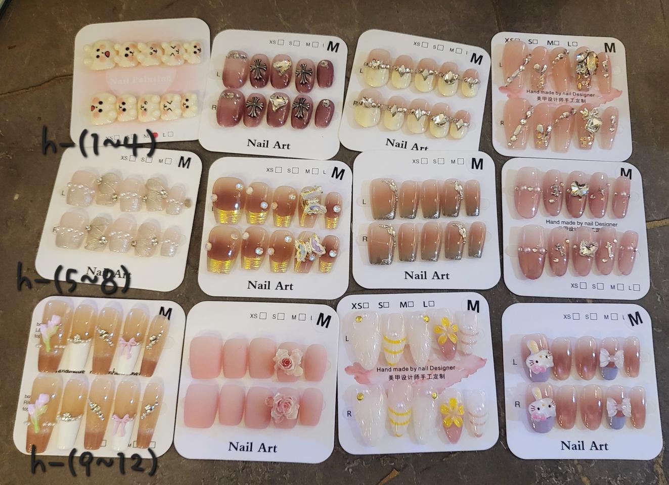 수제네일팁 5000원씩 9