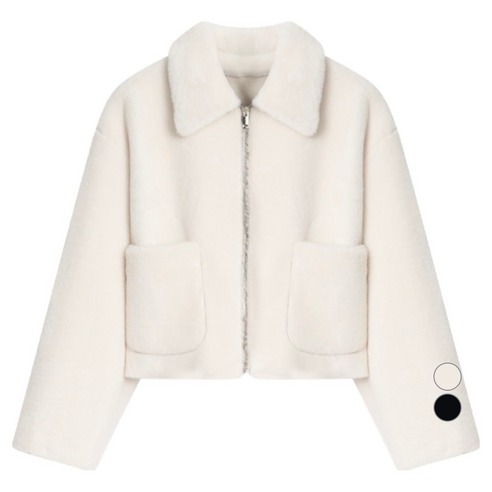 온앤온 플리스 무스탕 집업(새상품)