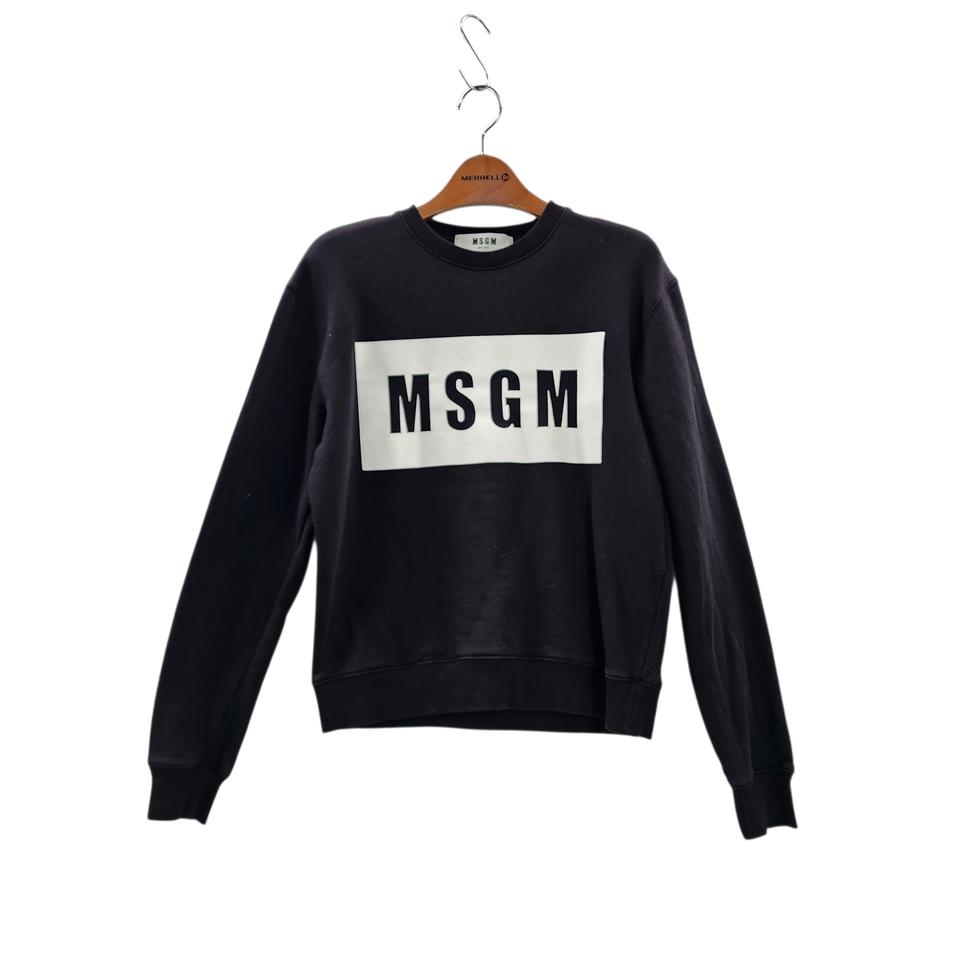 [S] MSGM 엠에스지엠 박스 로고 기모 맨투맨