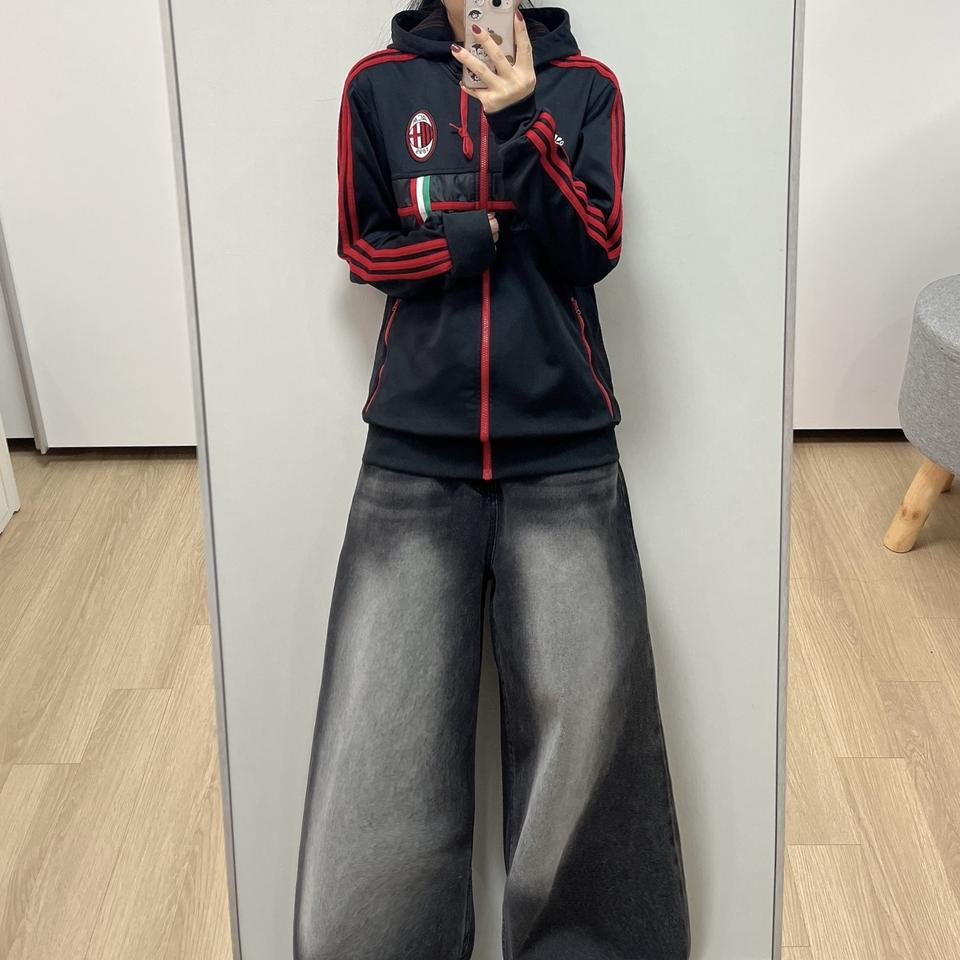 아디다스 12-13 AC밀란 앤섬 후드 트랙탑 져지