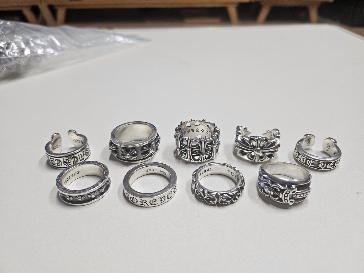 순은925 크롬하츠 반지 목걸이 팔찌 싸게팝니다