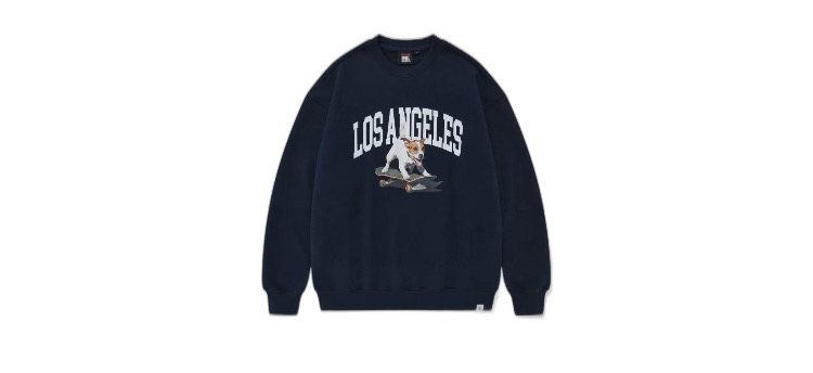 VSW Puppy Crewneck Navy 맨투맨