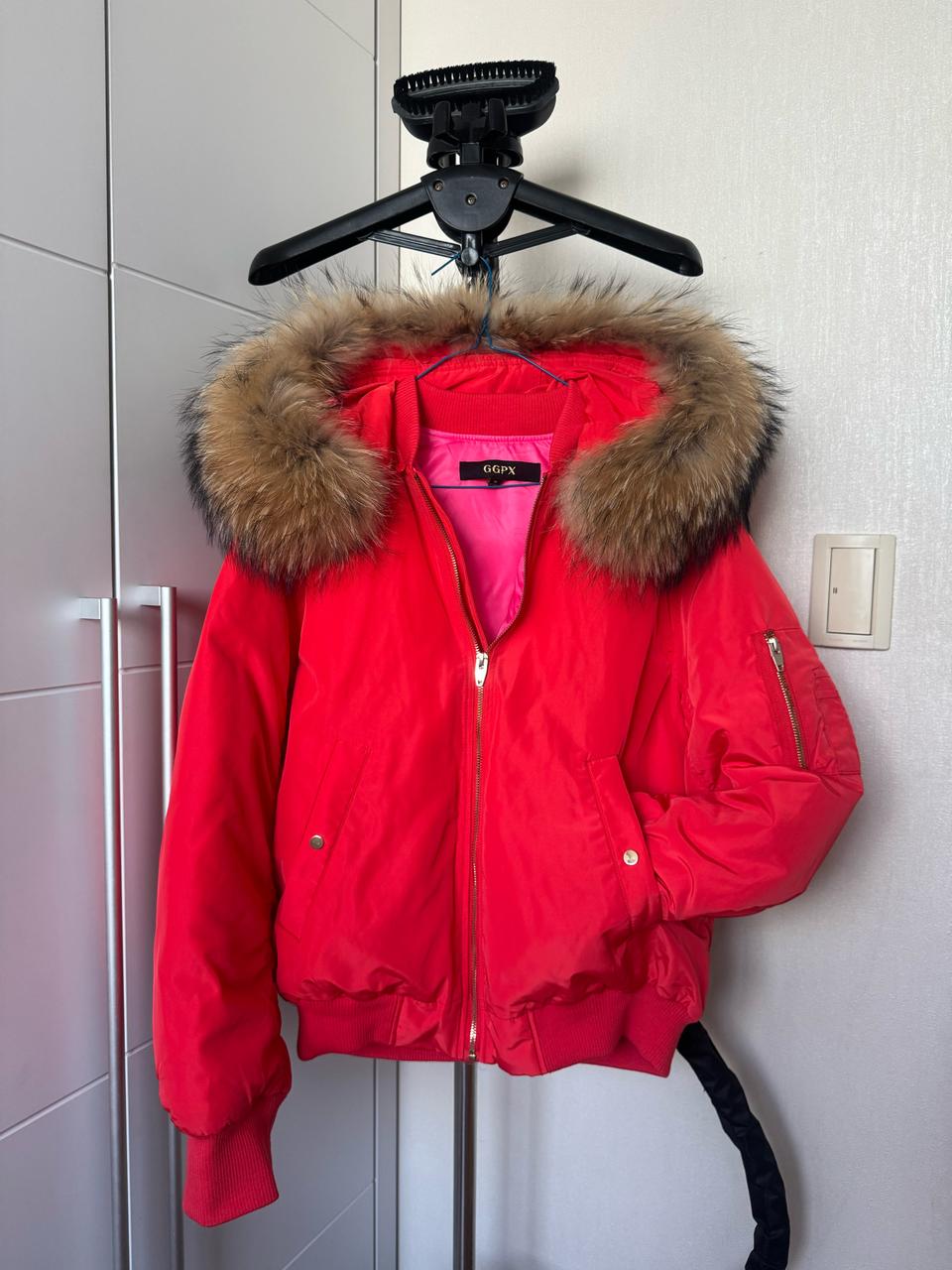 [새것]GGPX 오버핏 오리털 후드 퍼 패딩 자켓M