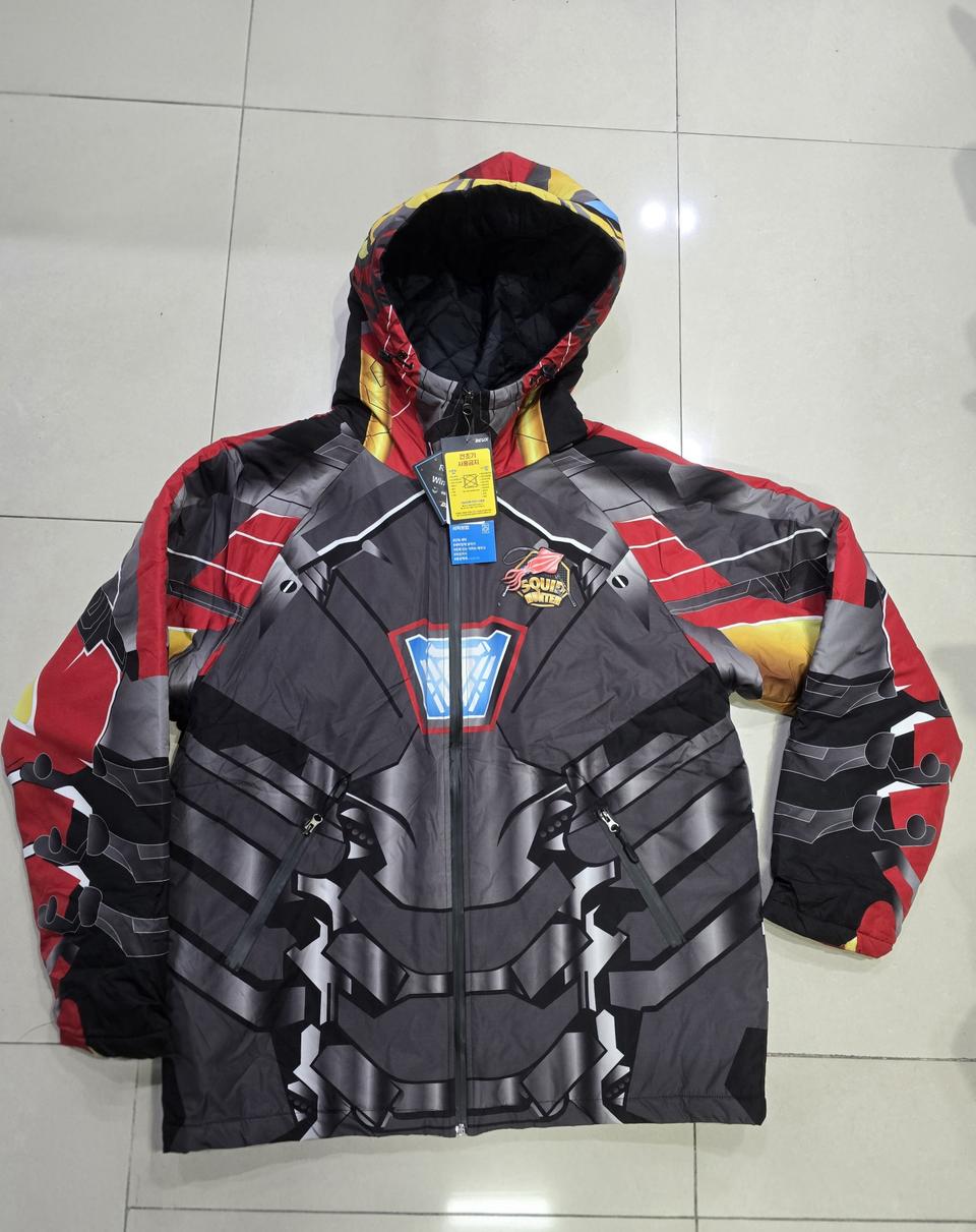 듀스피싱 패딩 120 빅사이즈 새제품 생활방수 운포