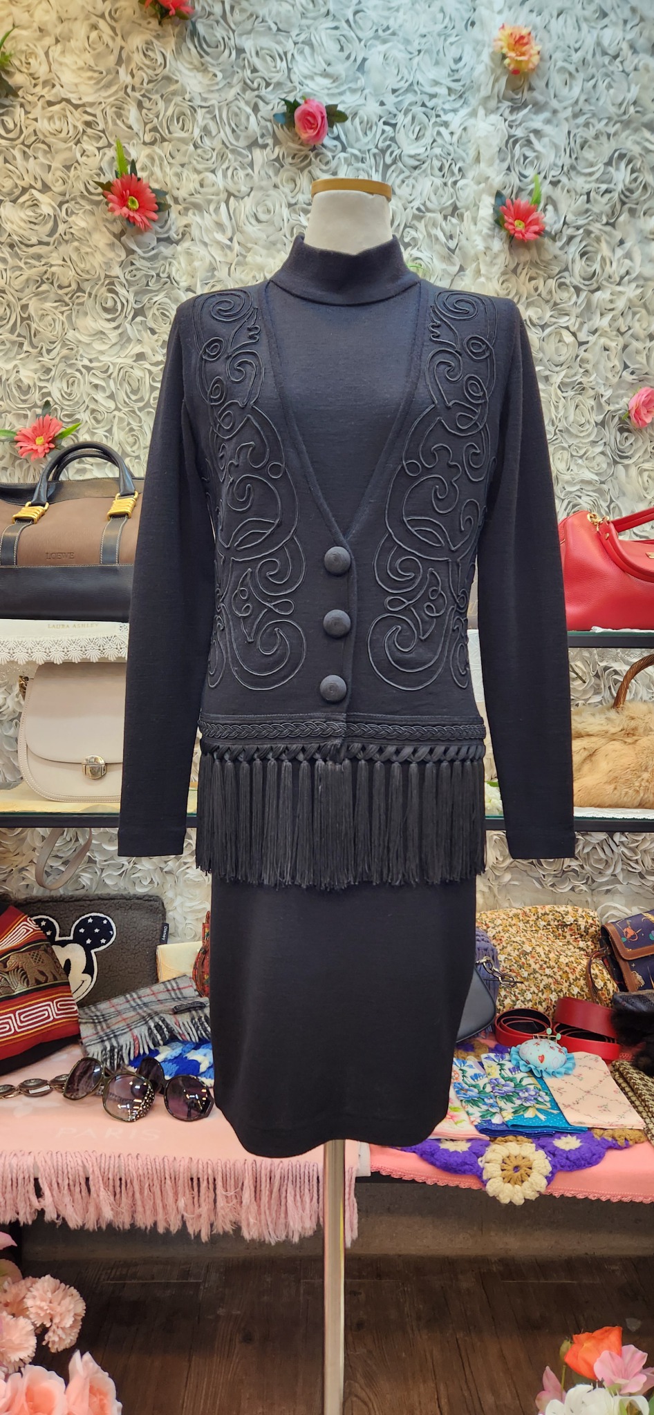 ANDREA JOVINE 울 100% 원피스 (55 66)