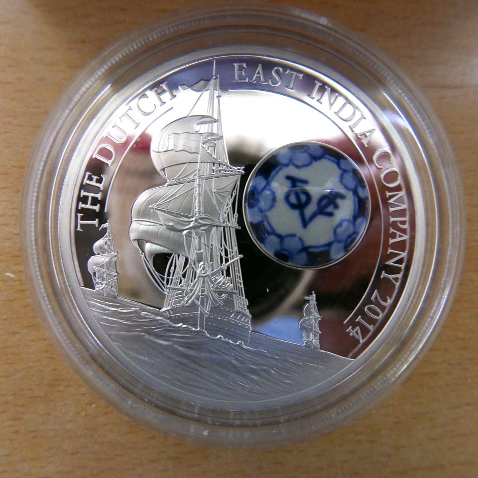  쿡섬 2014 10$ 네덜란드 동인도 회사 실버 코인