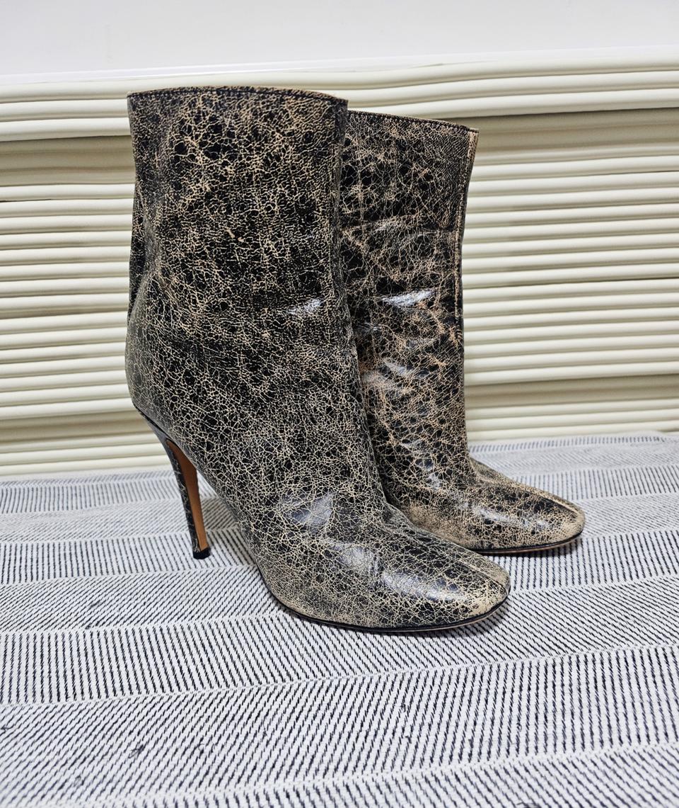 질센더정품크렉가죽앵클부츠