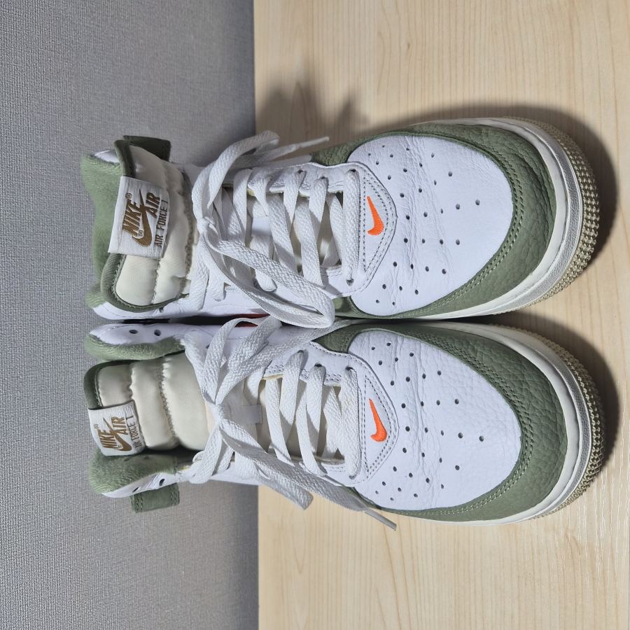280 나이키 에어포스 1 미드 올리브 스니커즈 슈즈-549