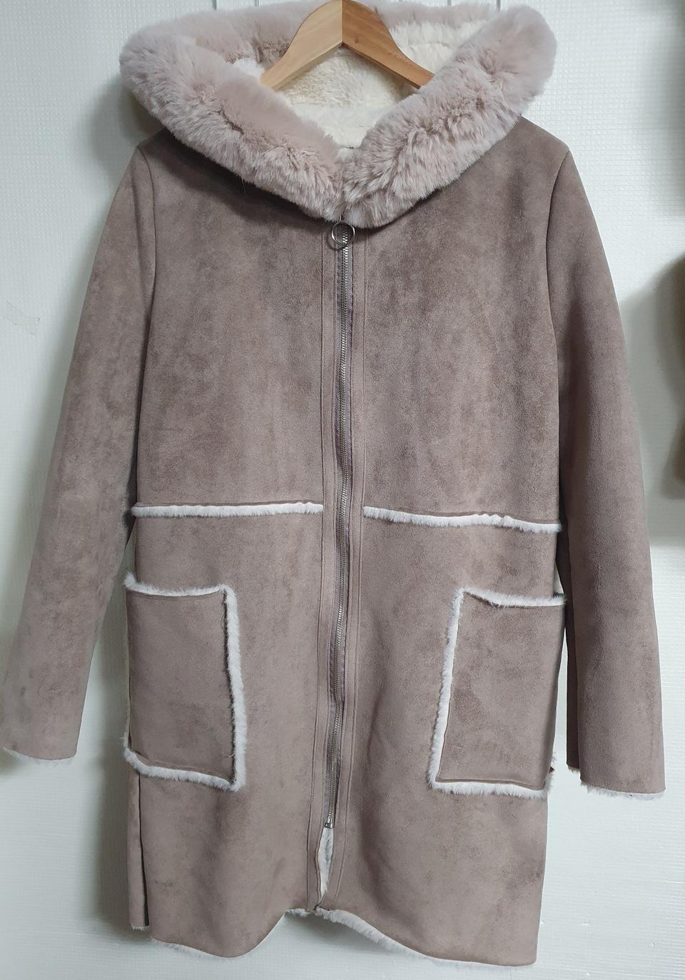 무스탕 밍크퍼 코트 f