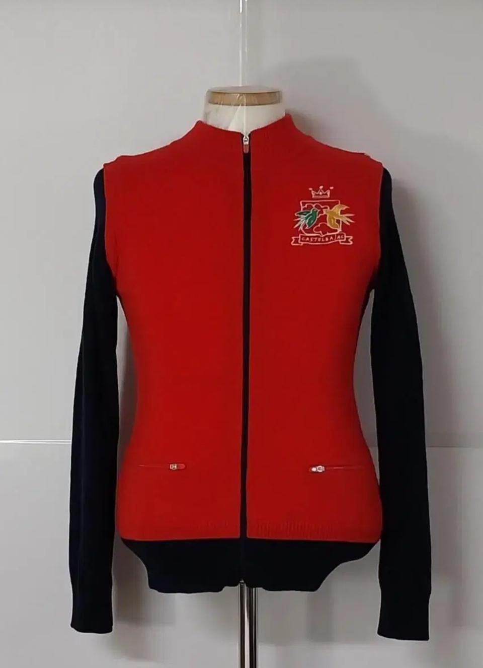 55~66)까스텔바작 골프웨어 울 니트 스웨터 가디건