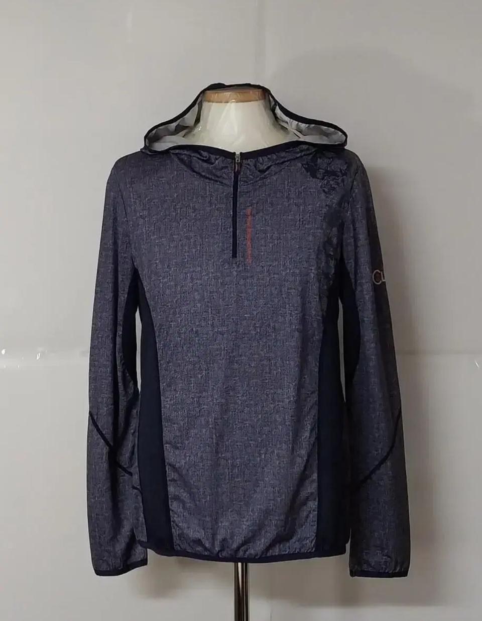 100)크로커다일레이디 기능성 스판 후드 반집업