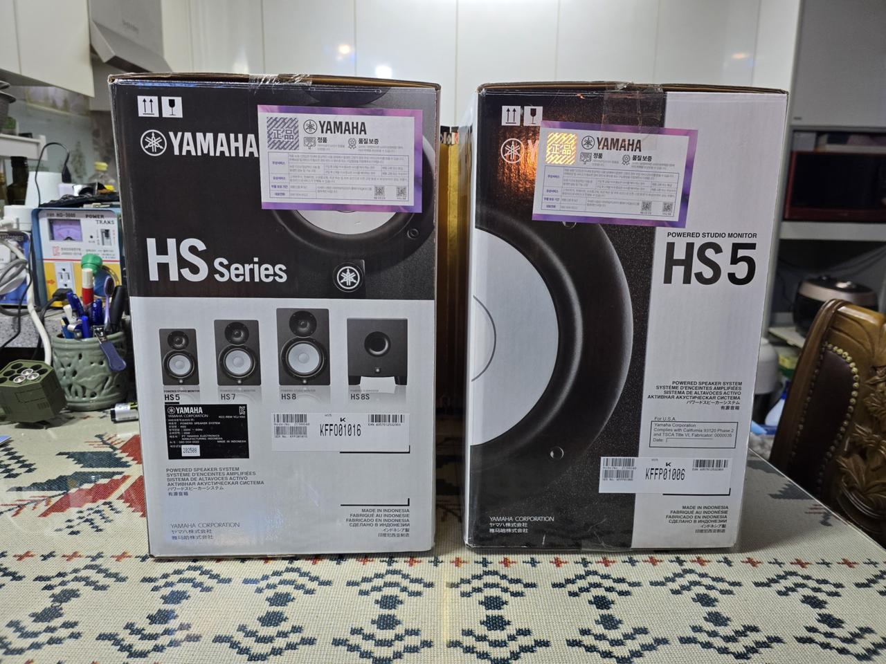 미사용 야마하 HS5 모니터스피커 1조 두통