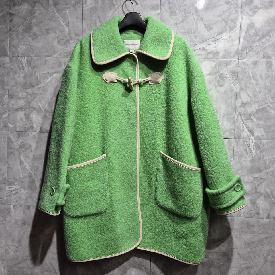 써스데이라일랜드  그린색 더플 코트