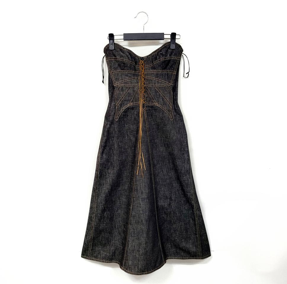 돌체앤가바나 버터플라이 데님원피스