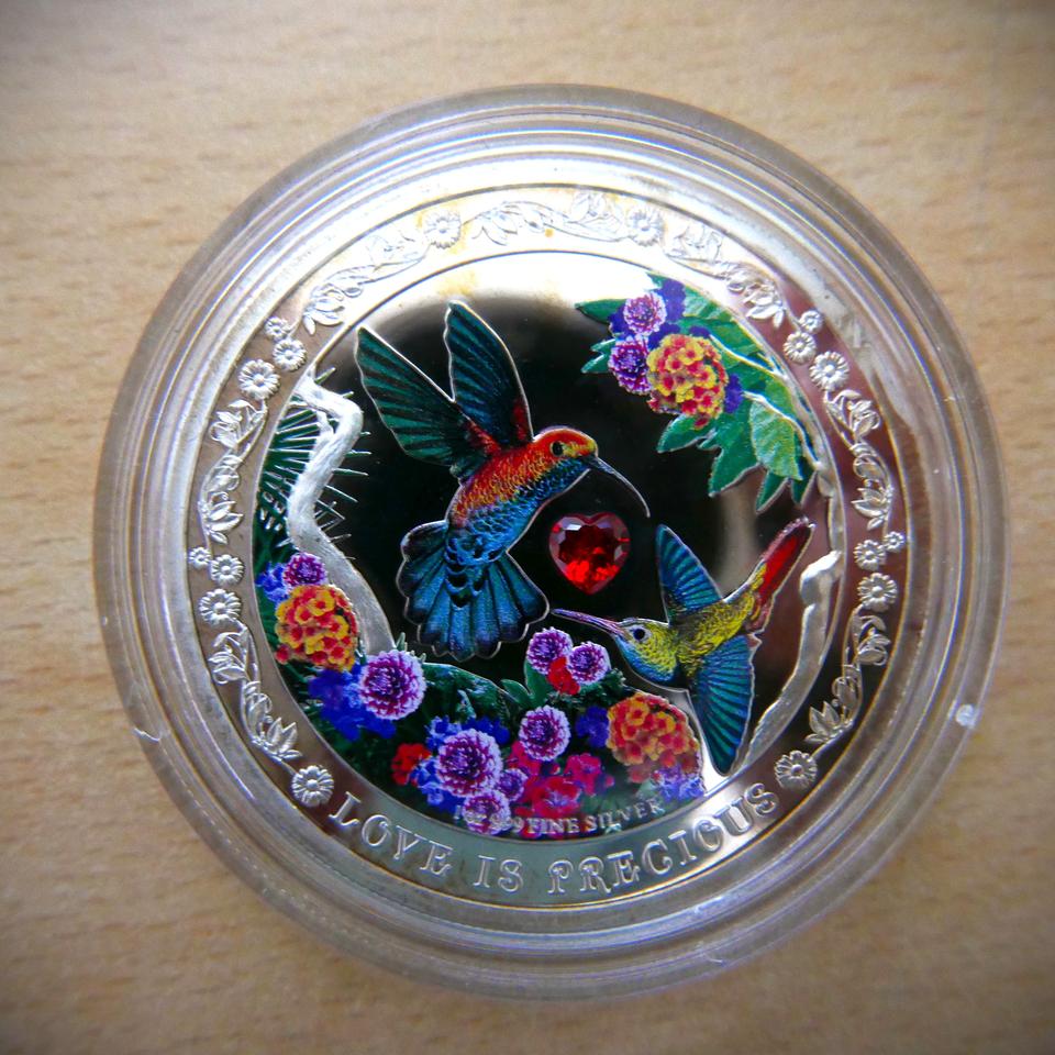 니우에 2016 러브 이즈 프레셔스 "허밍버드" 1온스  실버 코인