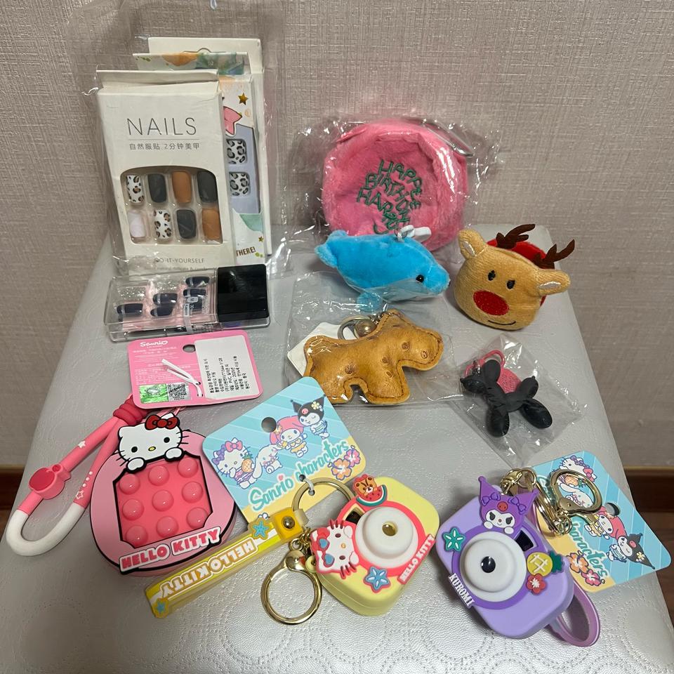 새상품 키링,네일팁 정리