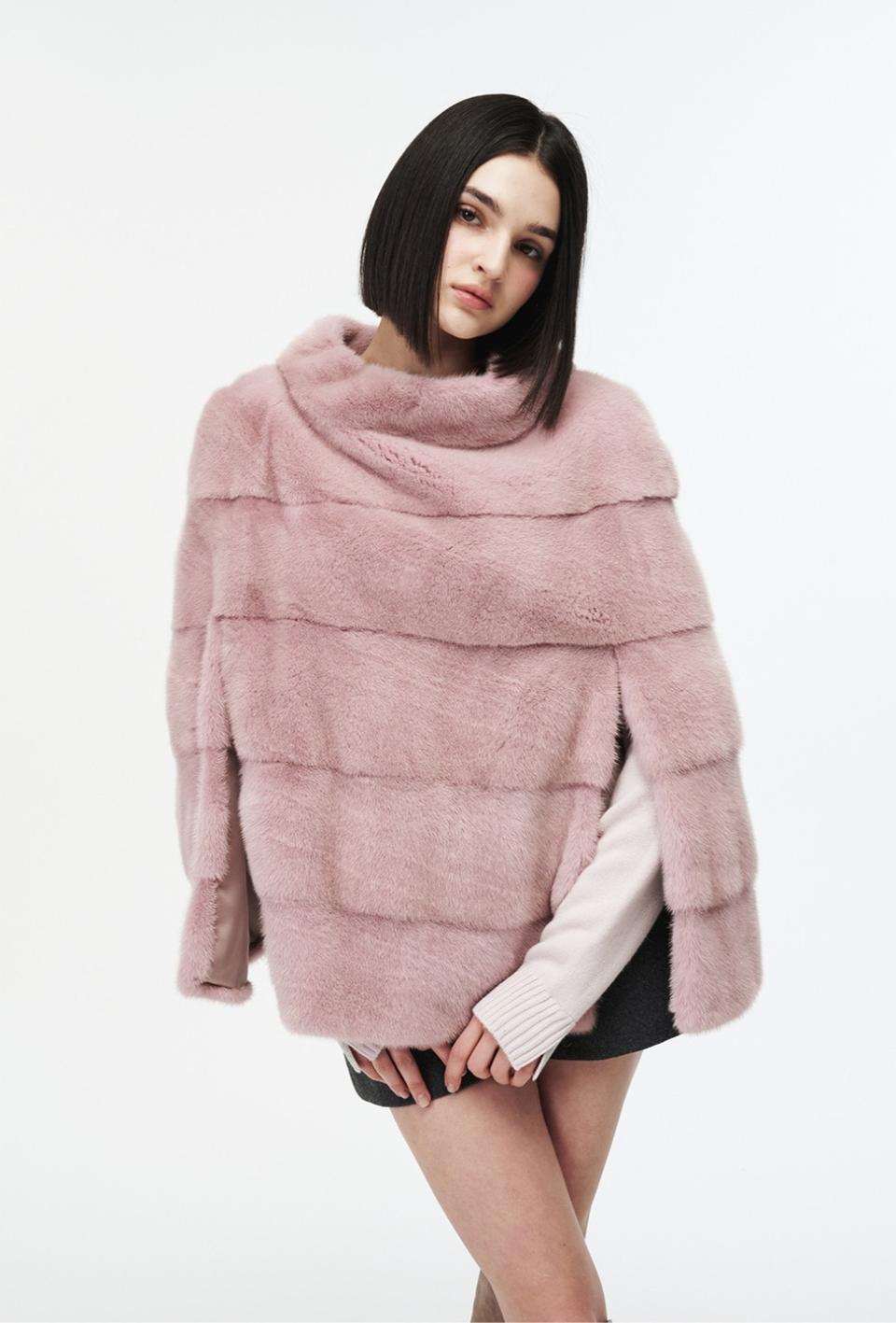 코펜하겐 플래티넘등급 밍크 케이프 새상품 미착용