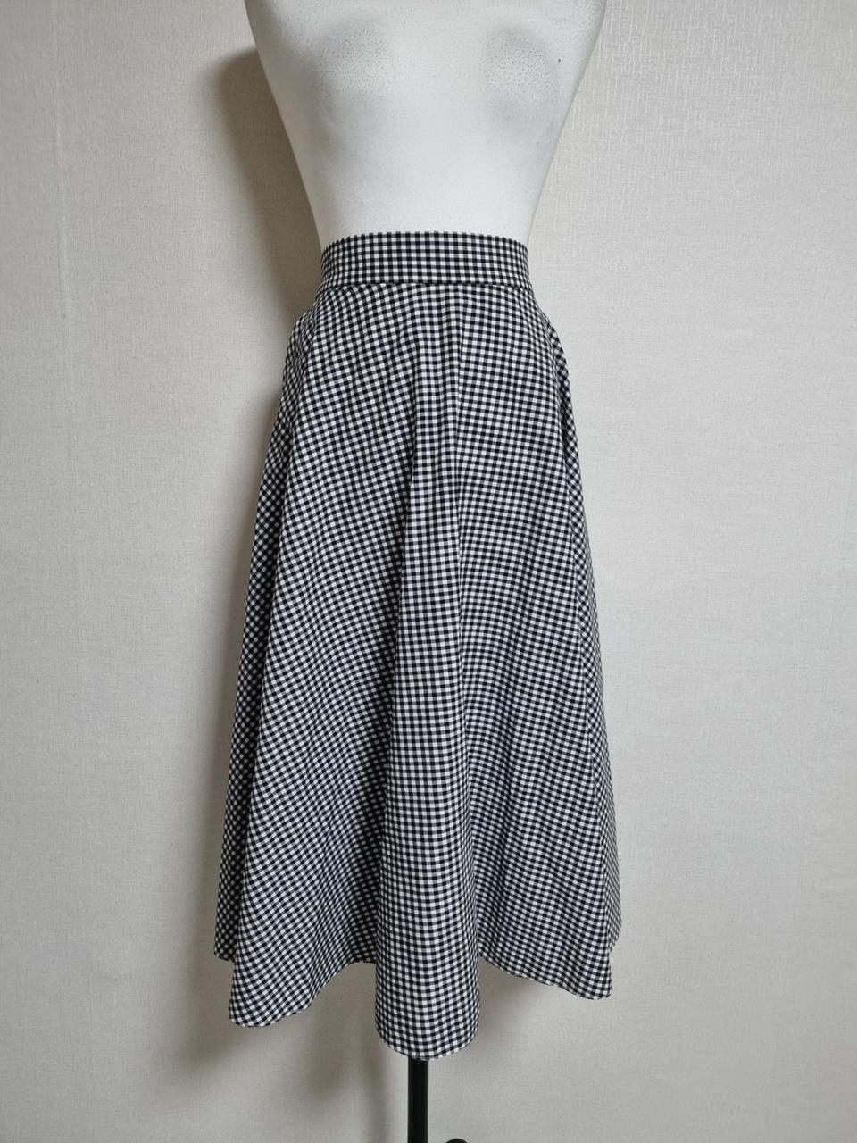 LS151 유니클로체크롱스커트