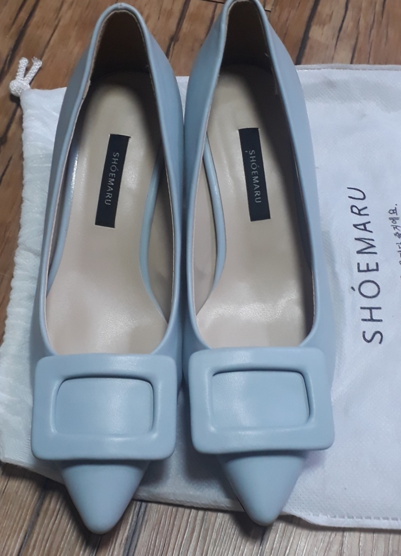 ELLSAVERONI 스퀘어 버클 구두