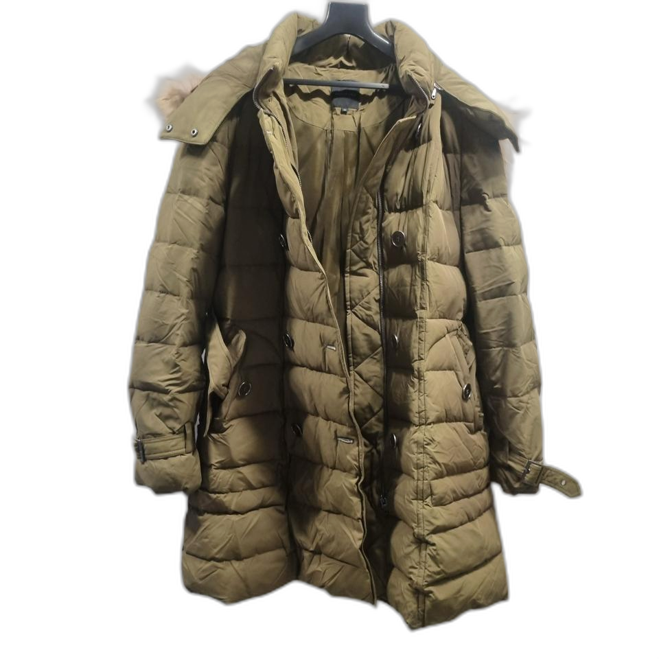 콤파냐 여성 롱패딩 카키색상 77사이즈
