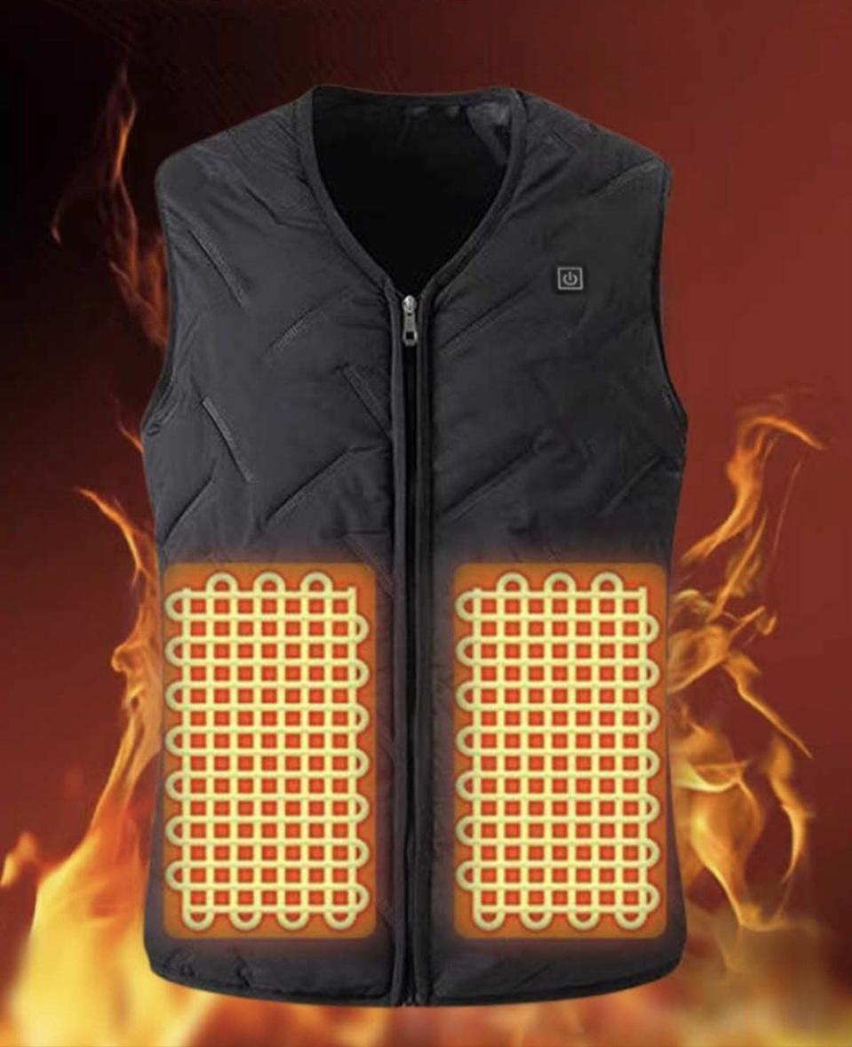 발열조끼 온열조끼 방한조끼 USB 열선보온조끼 KC인증 새제품 싸이즈