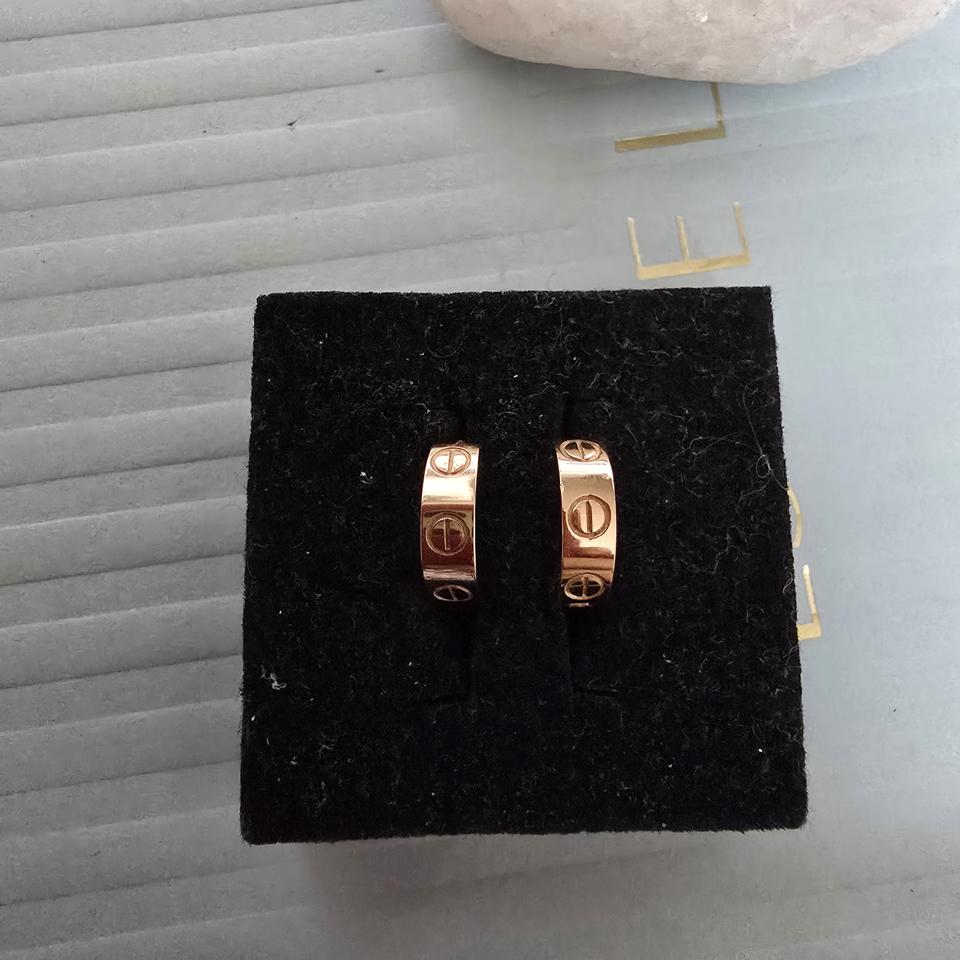 18k핑크골드 데일리 귀걸이