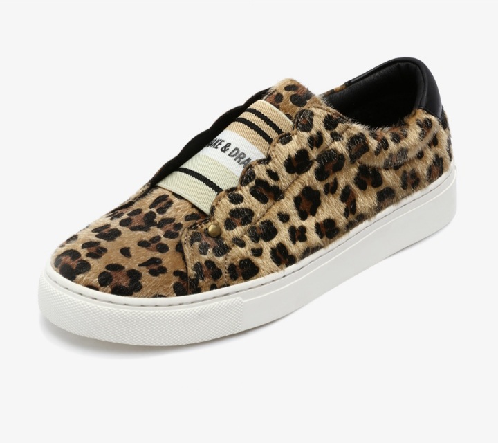 새상품/천연소가죽/호피퍼슬립온