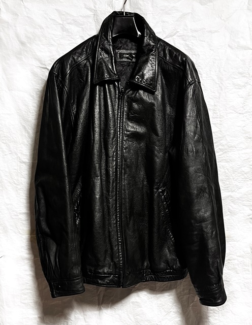 cole brook 리얼 블랙 빈티지 가죽 자켓 L