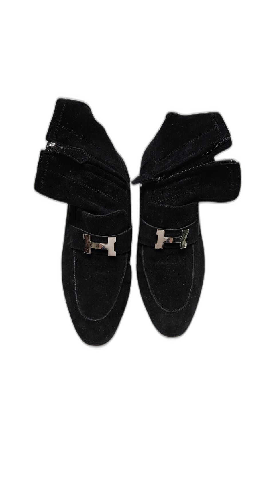 에르메스 생토노레 앵클 부츠 블랙 39