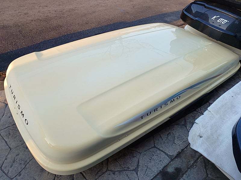 코란도투리스모 코토 일체형 루프박스 화이트 변색 중고