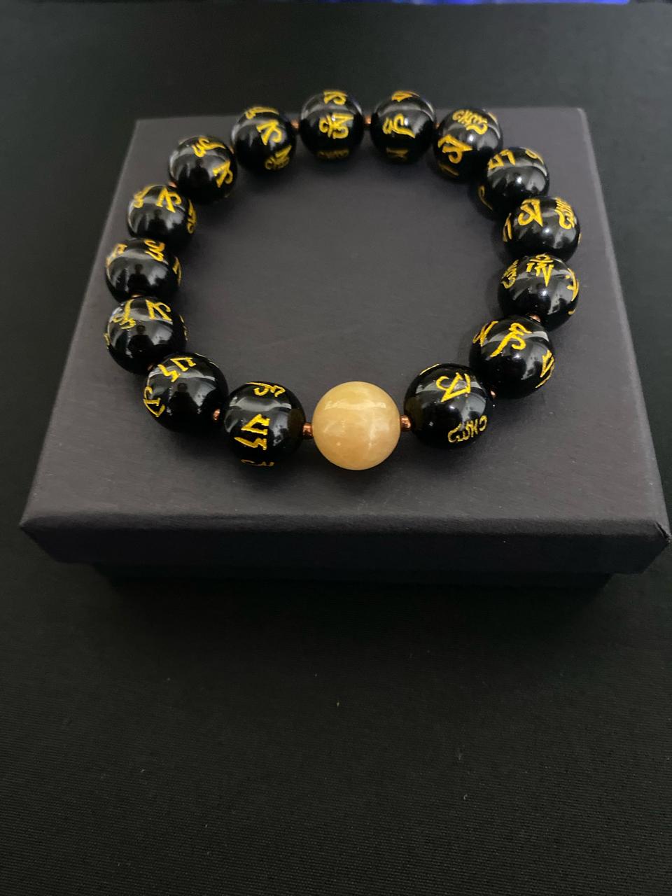 육자대명주 단주 팔찌 12mm