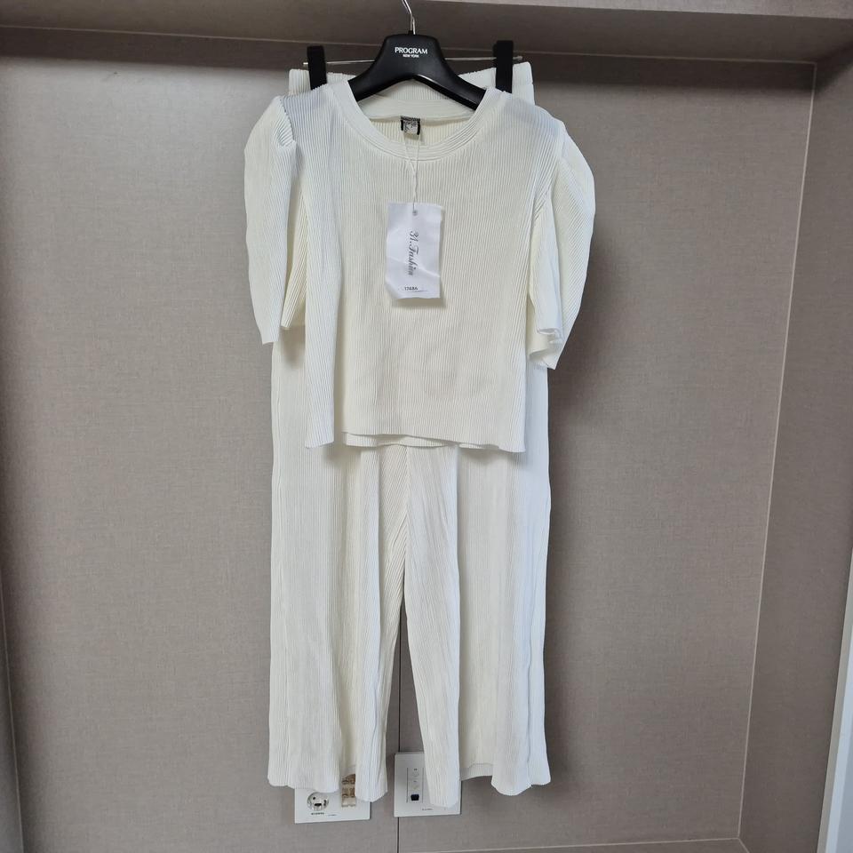 프리)3.1패션 플리츠 셋업 팬츠 투피스 새제품 