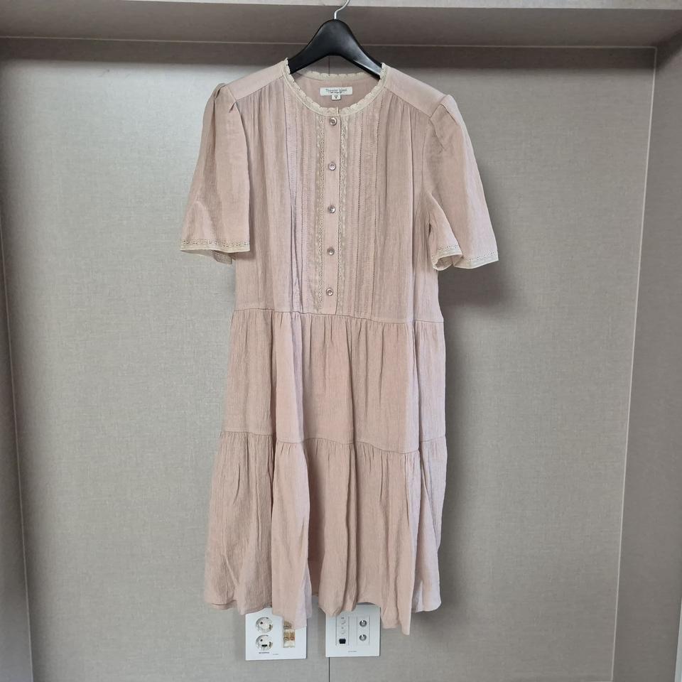 m)써스데이아일랜드 Thursday Island 핀턱 라운드넥 원피스