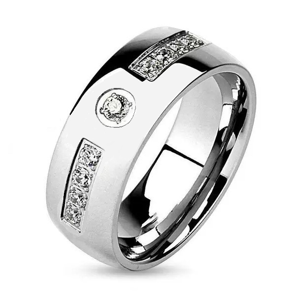 04-5. (남성) 합금/플래티늄 플래팅/큐빅 상감 반지