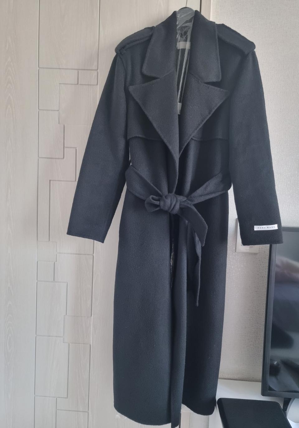 발로아 핸드메이드코트 *55/블랙/S*구입:29만9천원 !새상품!