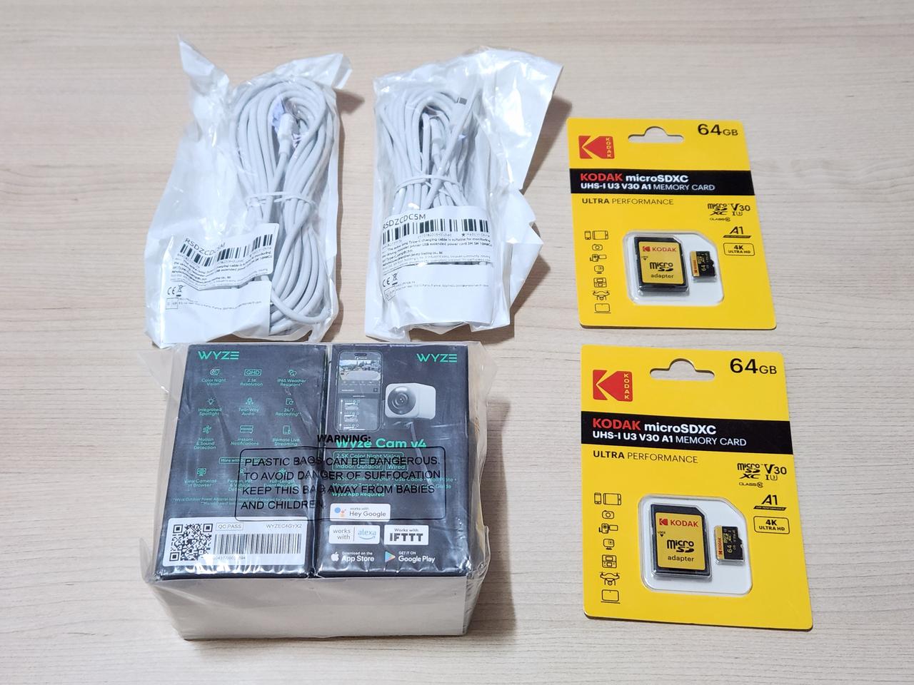 홈캠 CCTV 와이즈캠 V4 보안 카메라 (2.5K, 나이트비전) 2대