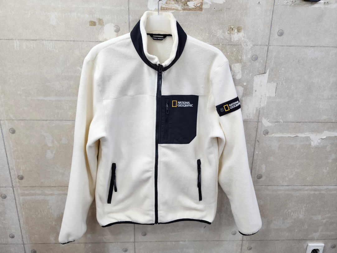 내셔널지오그래픽 정품 우븐 플리스 점퍼/100/상태우수