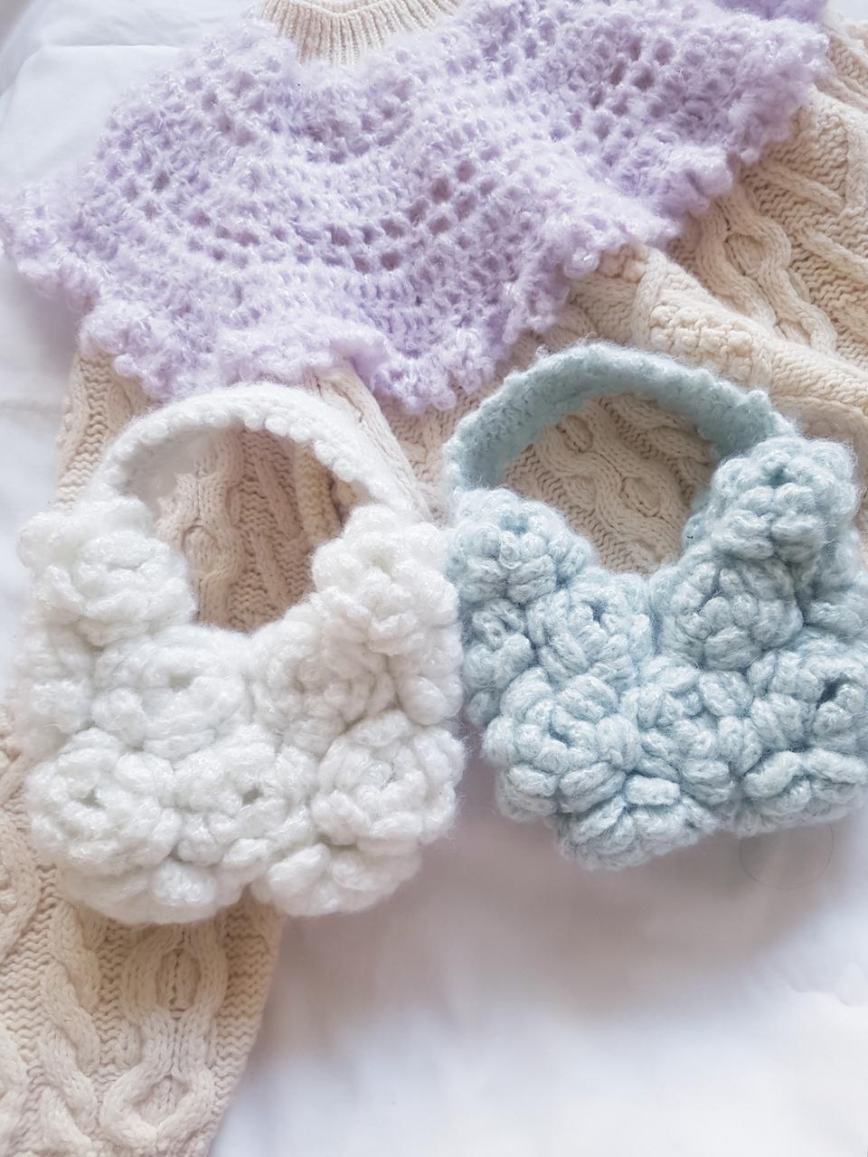 크로쉐 케이프카라(판쵸 망토스타일,뜨개,코바늘)