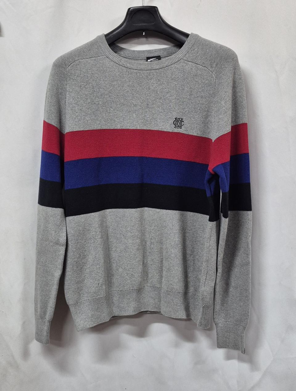 나이키 남성 회색 스트라이프 니트 100