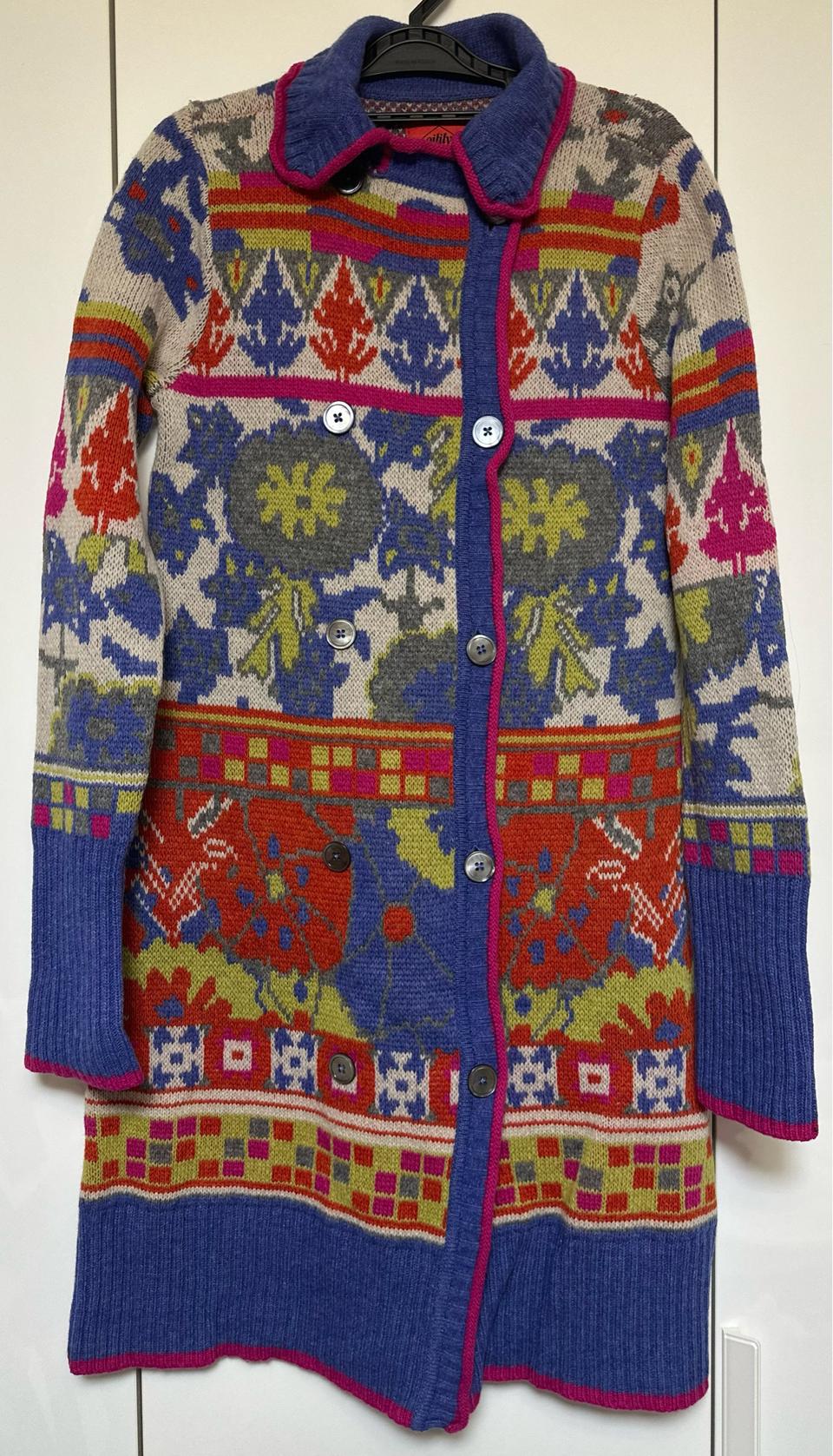 Oilily 오일릴리패턴 울니트 롱 가디건