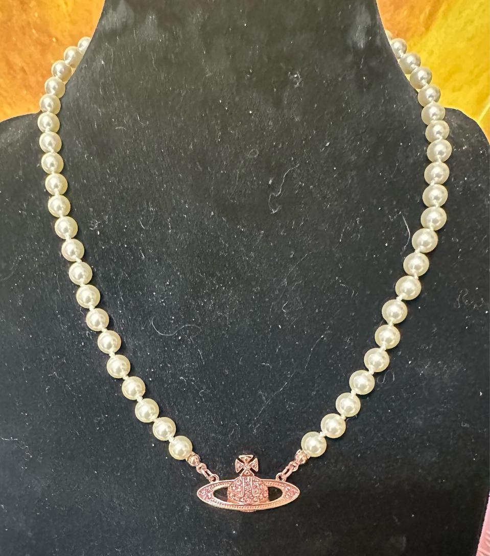 비비안웨스트우드 진주 목걸이&팔찌세트