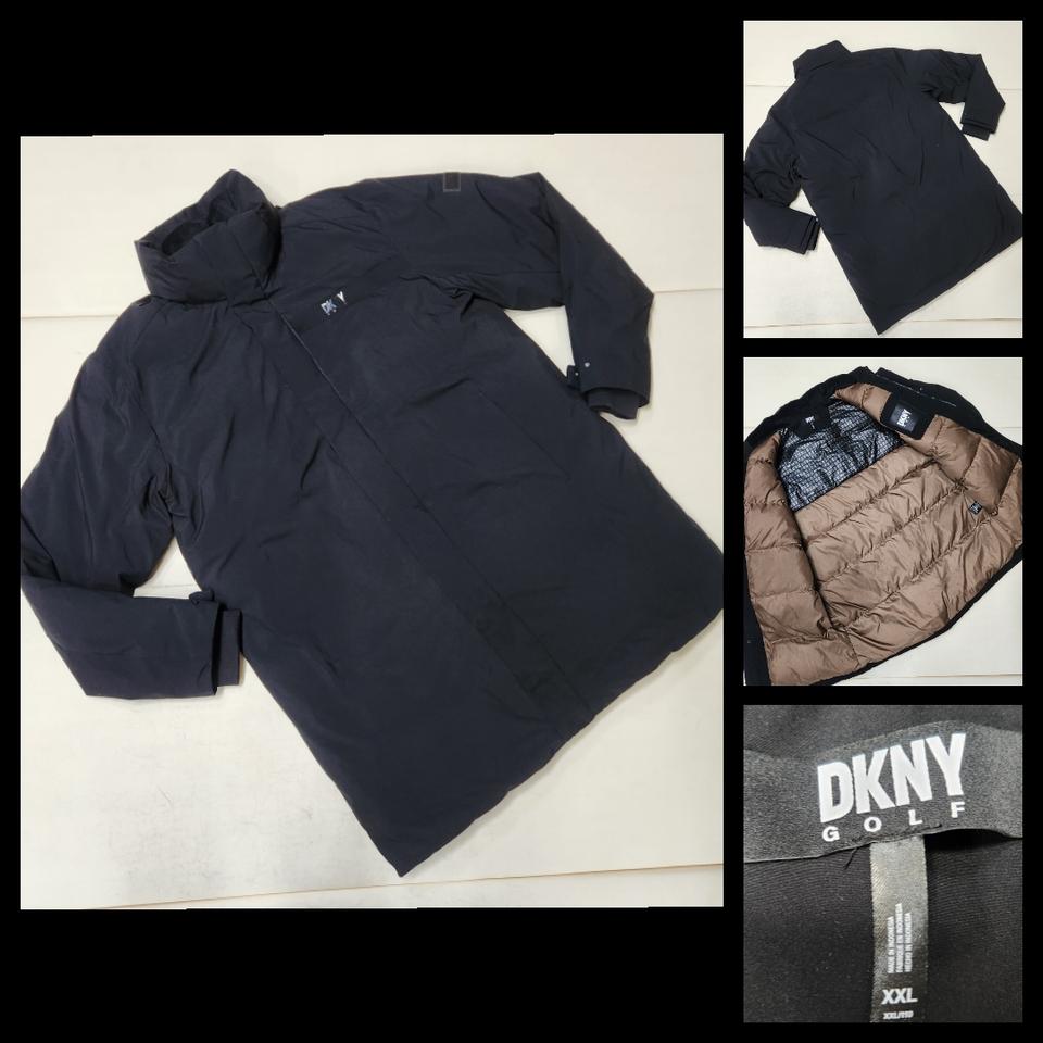 정품 DKNY 디케이앤와이 남성 구스다운 롱 패딩 코트 점퍼 110