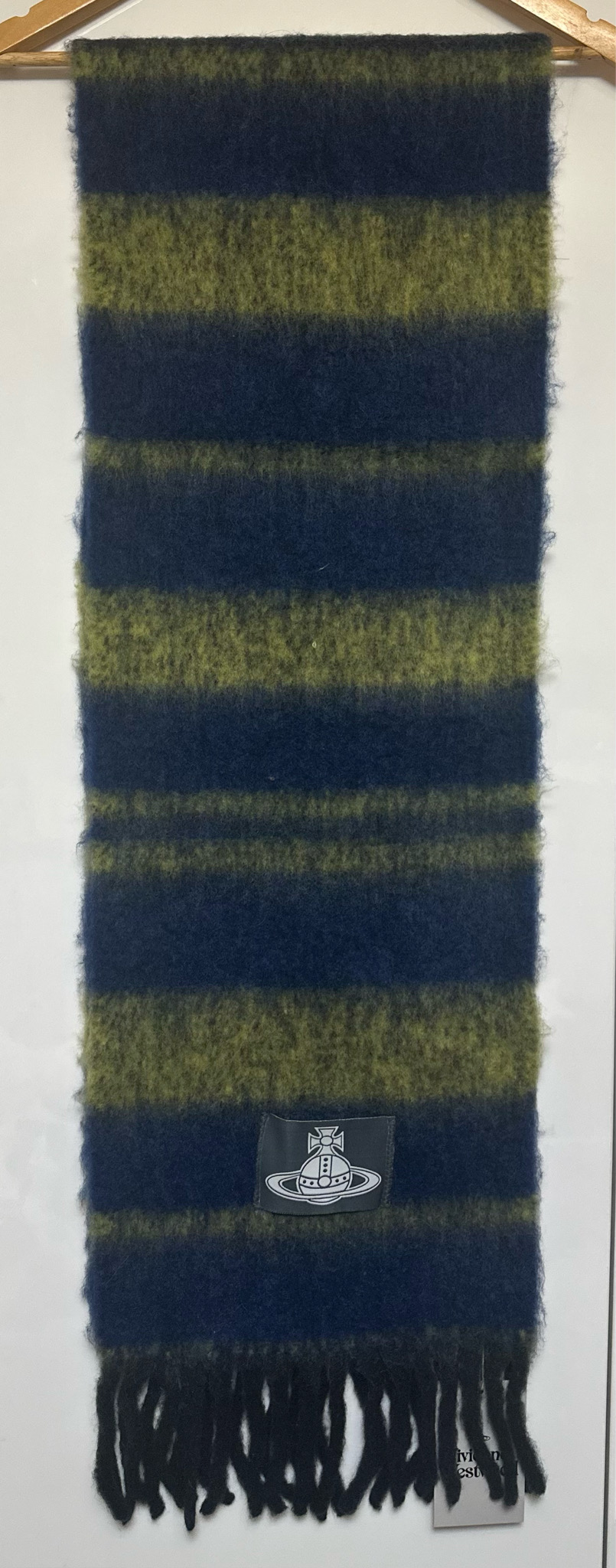 비비안웨스트우드 알파카모헤어울체크 머플러남여공용