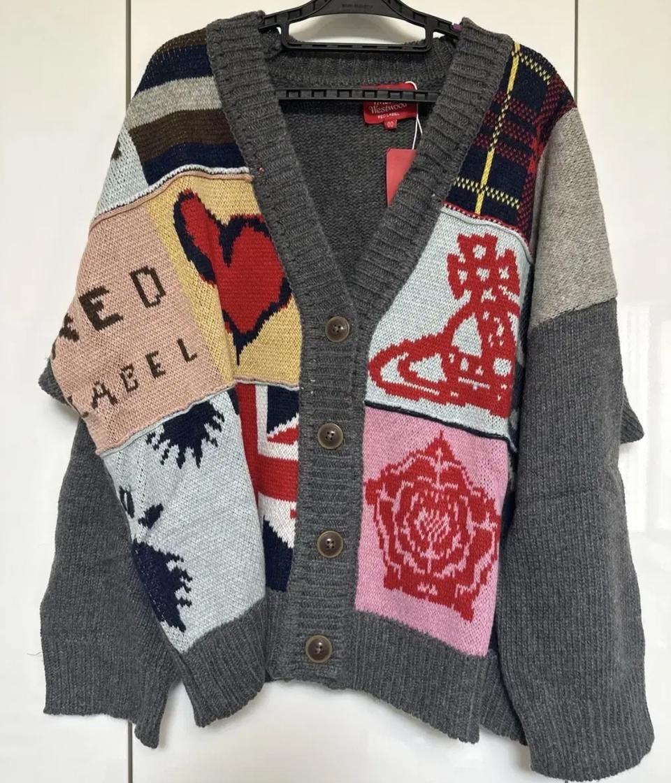 비비안웨스트우드 레드라벨 일본판 패치워크 울가디건남여공용