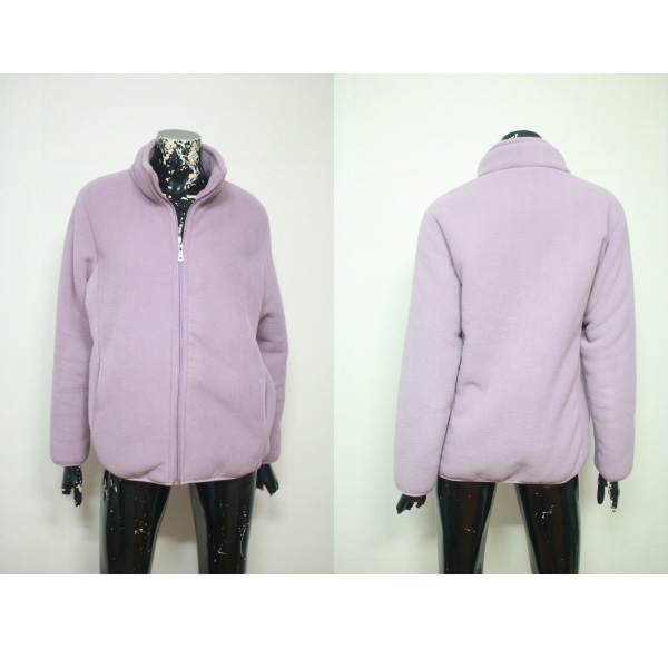 (77) 연보라 뽀송 플리츠 집업 점퍼 (XL 77)