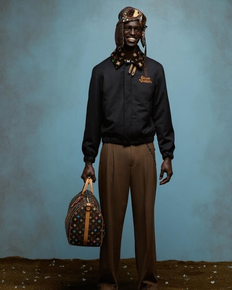 루이비통 에비에이터 자켓 위드 모노그램 플리스 칼라 자켓